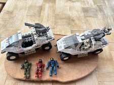 Halo Mega Bloks Construx  Warthog Set of 2 wi...