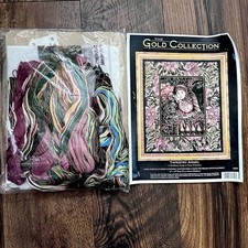  READ DIMENSIONS Gold Collection Tapestry Angel Needlepoint Kit 2450 15" x 18  