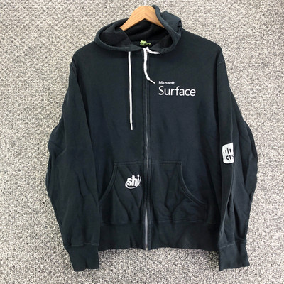 Microsoft Surface Cisco Shi Logos Independent Trading Co Hoodie Black Sz M Mens