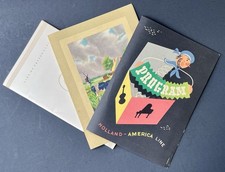 Vintage 1953 Holland America Ship RMS New Amsterdam Program Menu Passenger List