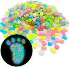 1000 PCS Multi-Color Glow Pebbles,Glow Stones,Glowing Rocks Colorful Decor for F