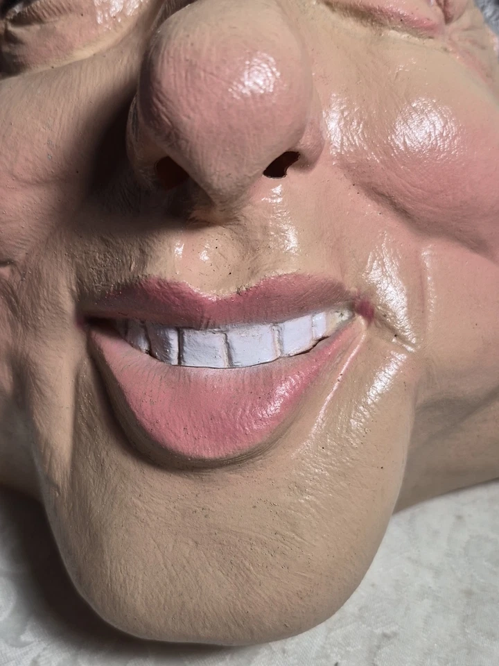 Vintage Bill Clinton Mask Soft Vinyl Cesar 1992 Halloween Costume Political Demo - Image 3 of 4