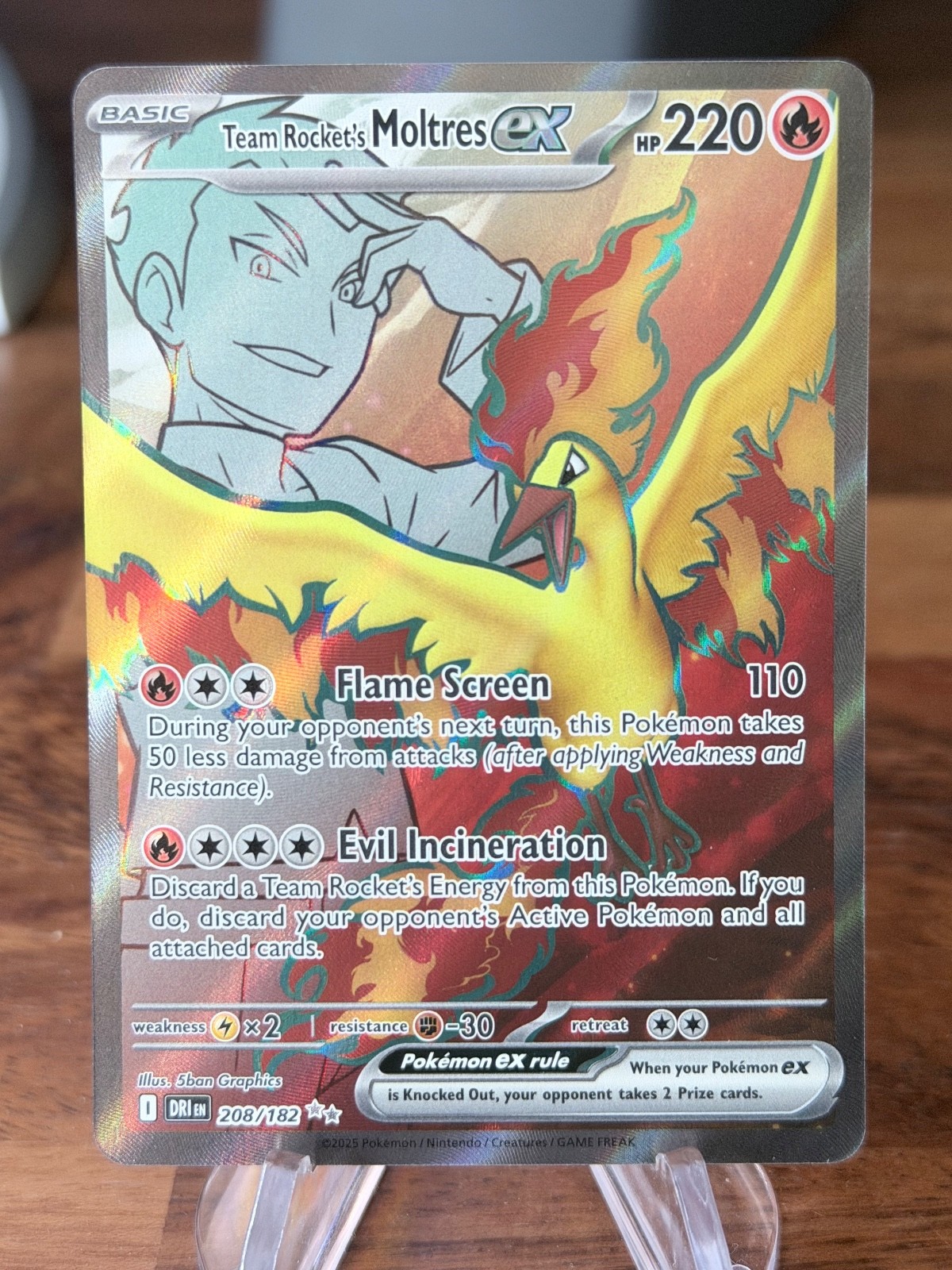 holo rare pokemon card Mewtwo Ex 103/108 XY Evolutions Full Art Holo Rare Pokemon Card Near M