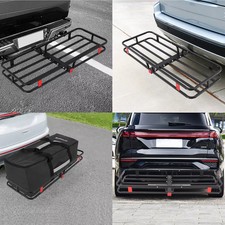 Folding Hitch Cargo Carrier Basket 500 Lb Heavy Duty 2in Receiver Car Suv Truck Folding Hitch Cargo Carrier Basket 500 Lb Heavy Duty 2in Receiver Car Suv Truck