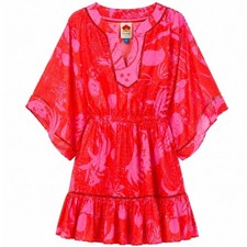 Farm Rio for Anthropologie Kaftan Cover-Up Dress Size L