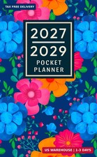 2027-2029 Pocket Planner: 3 Year Monthly Calendar January 2027 - December...