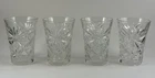 Vintage 1960s Anchor Hocking Pressed Glass Tumbler Set Of 4