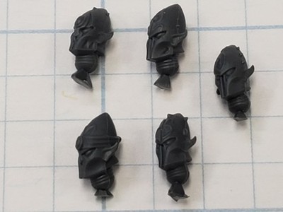 40k Aeldari Bits Corsair Skyreavers Helmet Heads x5 #77