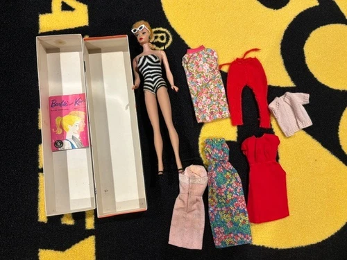 Vintage 1962 MATTEL PONYTAIL  Midge-Barbie Blond Doll  with Outfits # 850   #5