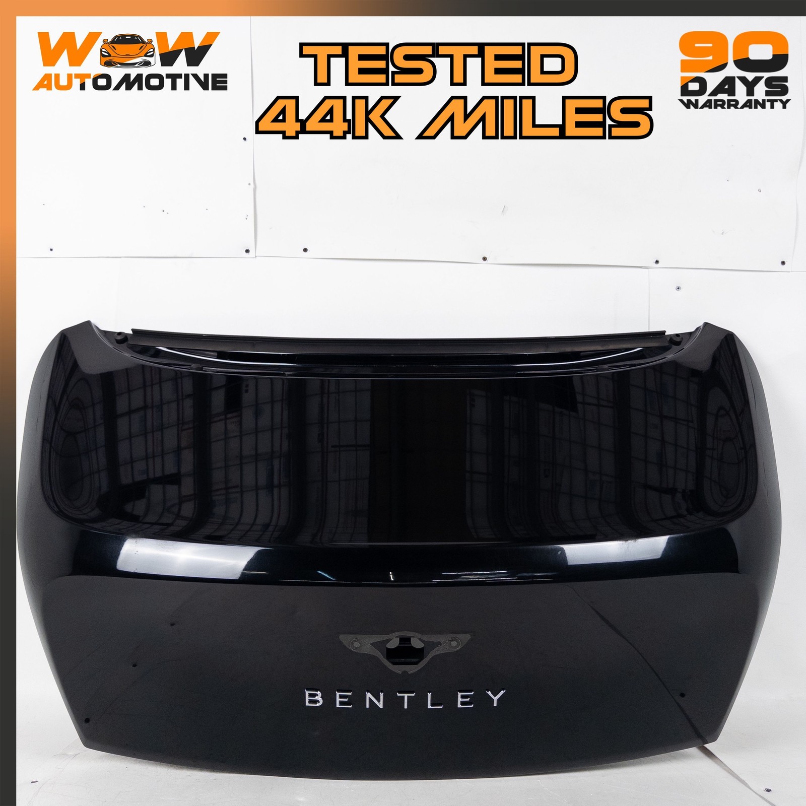 12-17 BENTLEY CONTINENTAL GT COUPE REAR TRUNK LID PANEL ASSEMBLY BLACK OEM