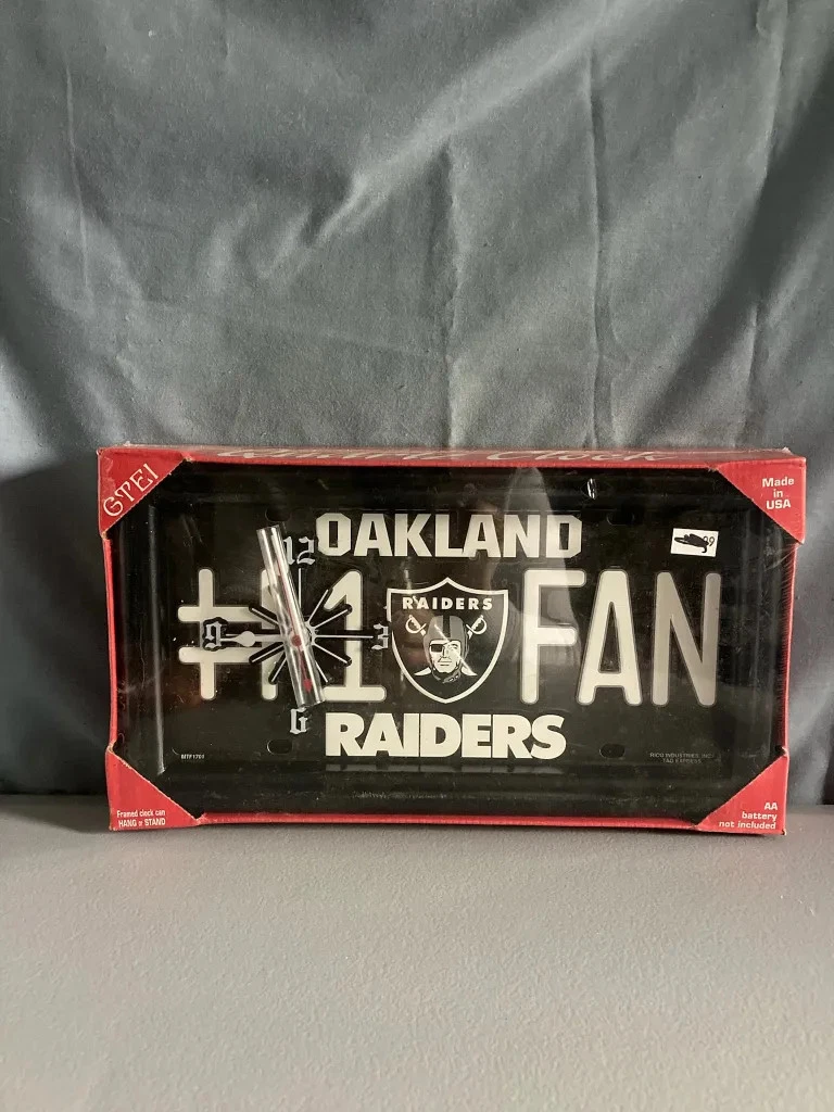 Oakland Raiders Fan Clocks for sale | eBay