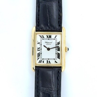 Chopard Tank 2111 / 1 750 Gold Originalbox & Papieren Geneve Lady Full Set