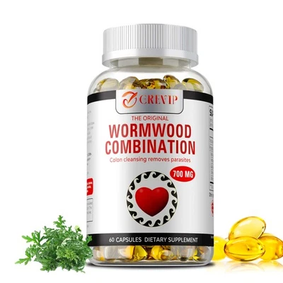 GREVIP Wormwood Combination - Black Walnut, Cloves, Quassia - Parasite Detox Cleanse