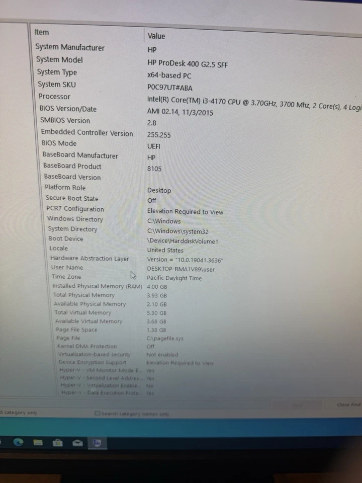  HP ProDesk 400 G2.5 SFF –Intel i3-4170 @ 3.7GHz, 4GB RAM, 500GB HDD, Windows10 - Image 4 of 4