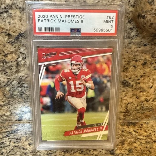 🔥 2020 Panini Prestige #62 Patrick Mahomes II Chiefs PSA 9