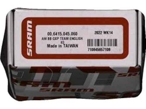 SRAM Bottom Bracket Gxp Team Cups English Thread Inc Bearings 83 - Image 2 of 4