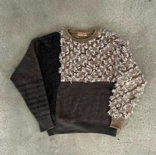 Vintage 1970s Issey Miyake Allstyle Switch Knit Sweater Tops Mens Size M Rare