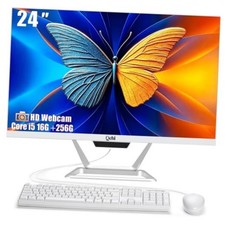 All-in-One Desktop Computer 24" AIO Core i5,FHD 1080P 24"-Core i5-16G-256G