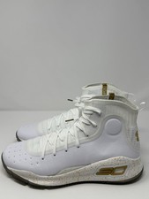 Under Armour Curry 4 Retro 'White Gold 2024' Basketball 1298306-111 Men's Sz 11