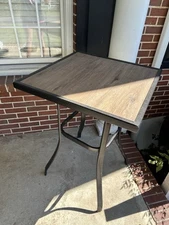 Tall Square Outdoor Patio Table