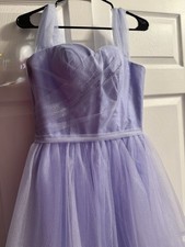 Beautiful Formal Custom Lavender Ball Gown-Glittery Tulle Overlay -Corset Back