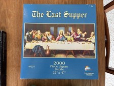 SunsOut Puzzle 2000 Piece THE LAST SUPPER 46224 22" x 47" Made in the USA