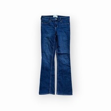 Abercrombie Kids Girls Bootcut Jeans 13/14 Long Blue Low Rise Adjustable