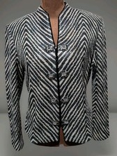 without tags St John Couture by Marie Gray Evening Jacket Zip Metallic G2U