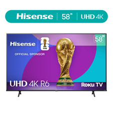 Hisense 58 Class 4K UHD LED LCD Roku Smart TV...