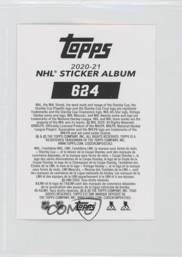 2020-21 Topps NHL Stickers Topps of the Decade Alex Ovechkin #624 qf6 - Picture 2 of 3