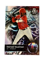 Denzer Guzman [Ice Pattern] #TOP-51 2023 Bowman Platinum Top Prospects