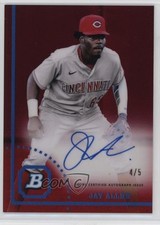 2022 Bowman Heritage Chrome Prospect Red Refractor 4/5 Jay Allen Auto 0n64