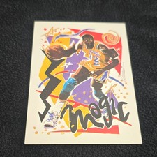 NBA Hoops 1990-91 Magic Johnson #367 Lakers Checklist Illustrated Card
