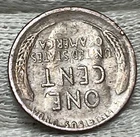 1946 S Penny Errors Large Die Clash Faint Features Strike Through Grease