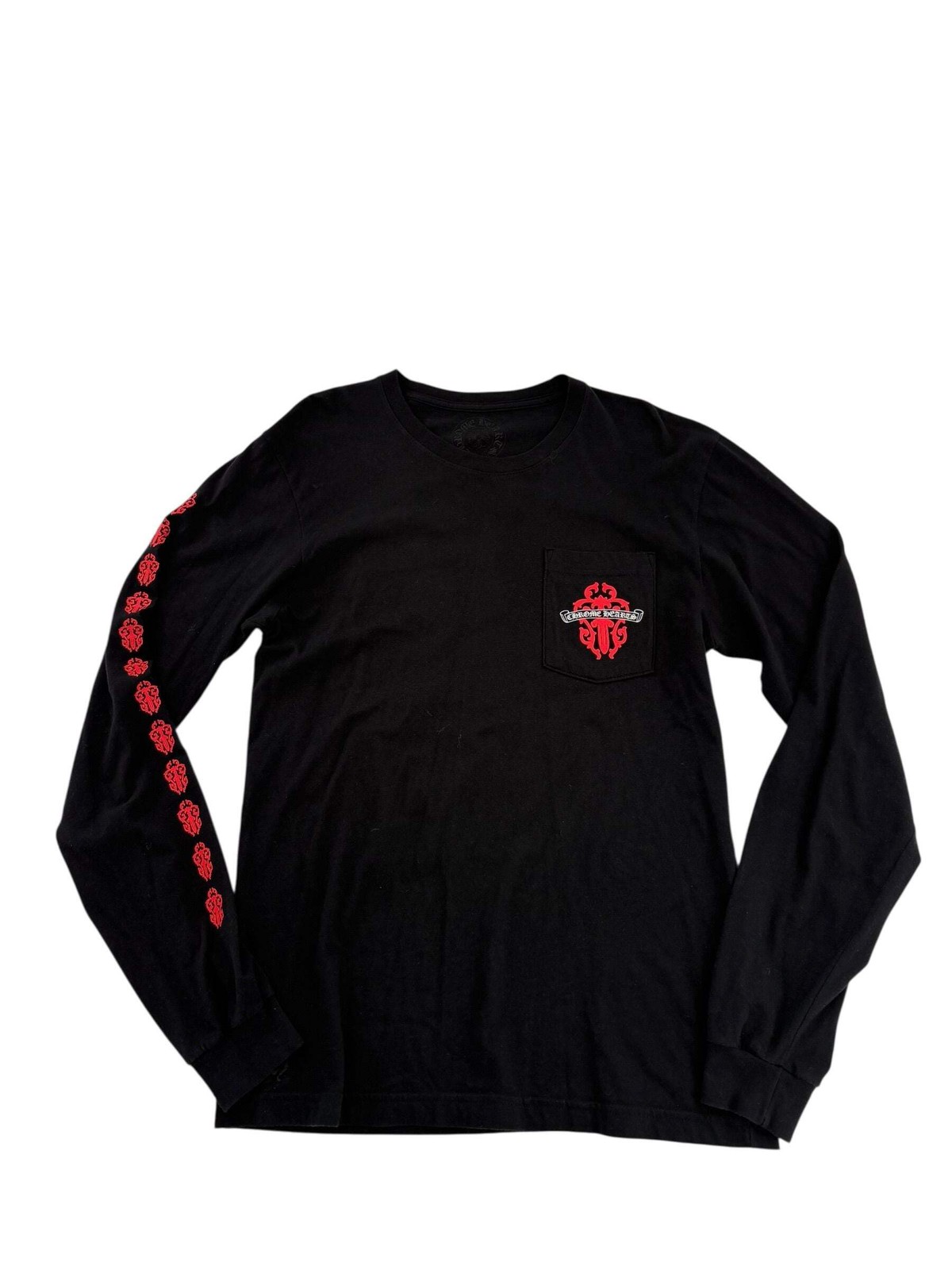 Chrome Hearts Red Dagger Longsleeve Tee Black - Lightly Worn