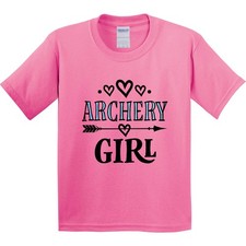Inktastic Archery Girl Bow Hunting Youth T-Shirt Competition Hunter Archer Shoot