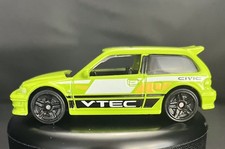 '90 Honda Civic EF   1:64 Diecast Model Diorama Toy Car Hot Wheels JDM VTEC