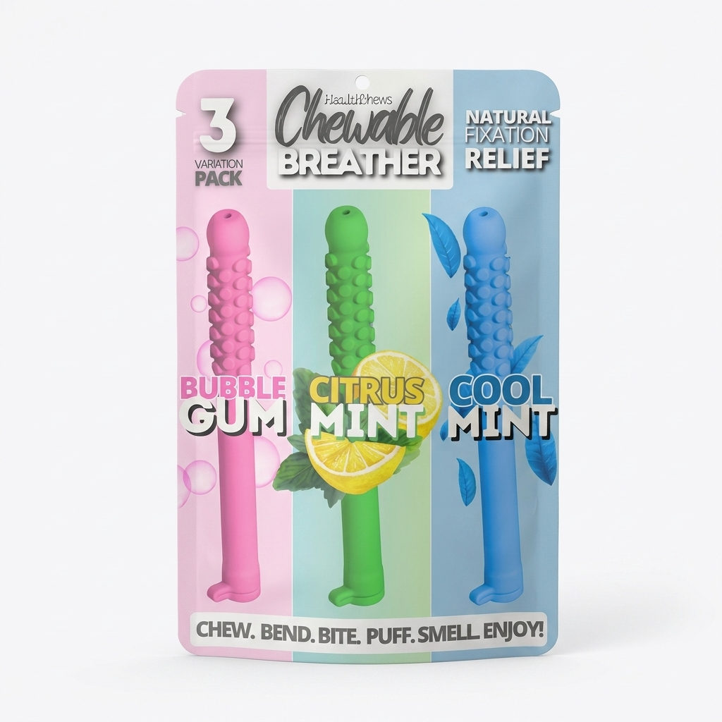 Health Chews Sensory Chew Stick Silicone 3 Pack Oral Fixation Fidget ...