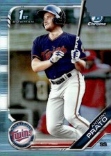 2019 Bowman Draft #BDC-101 Anthony Prato 1st Chrome Sky Blue Refractor