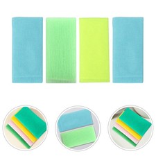 4 Pcs Shower Exfoliating Nylon Bath Towels Washcloth Body Scrubber Skin Friendly