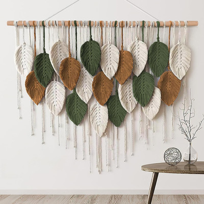 Large Macrame Wall Hanging Boho Woven Tapestry, Chic Home Decor Modern Bohemian
