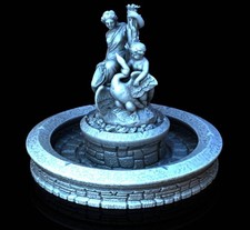 Swan Fountain - 28mm DND/Wargame/RPG Terrain