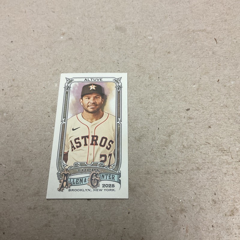 2025 Topps Allen & Ginter Houston Astros Jose Altuve Mini Card