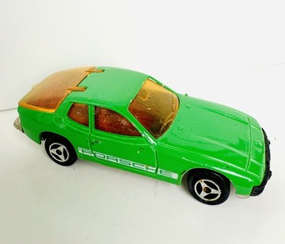 Porsche 924 MAJORETTE 1/60 N247 Green 1980 Made in France Vintage