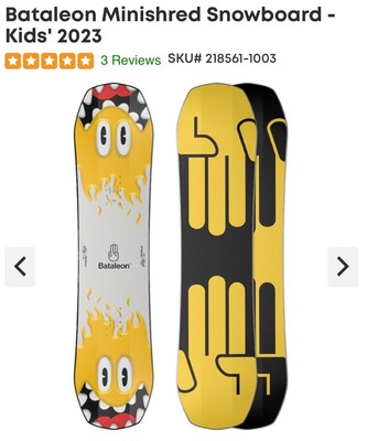 Bataleon 2023 Kids MiniShred 105 Snowboard STILL IN WRAPPING