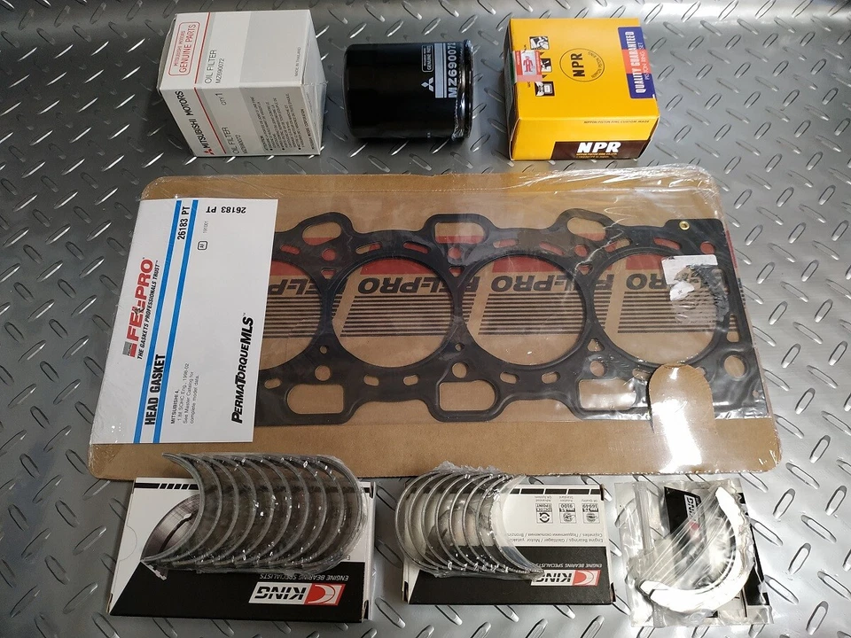 81MM Mirage 1.8L 97-02 YCP Pistones Motor Alta Compresión Kit Rodamientos Junta Foto 3 de 3