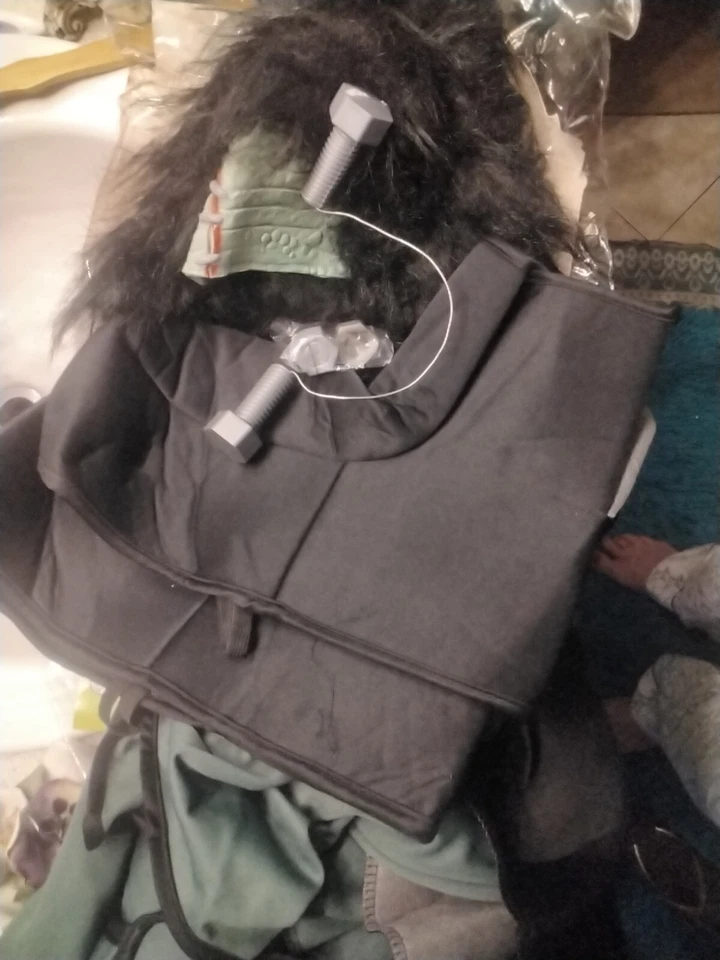 Disfraz Frankenstein de Colección Universal Studios Monstruos Adulto PERNOS CON CABLE SIN PANTALONES Foto 4 de 4