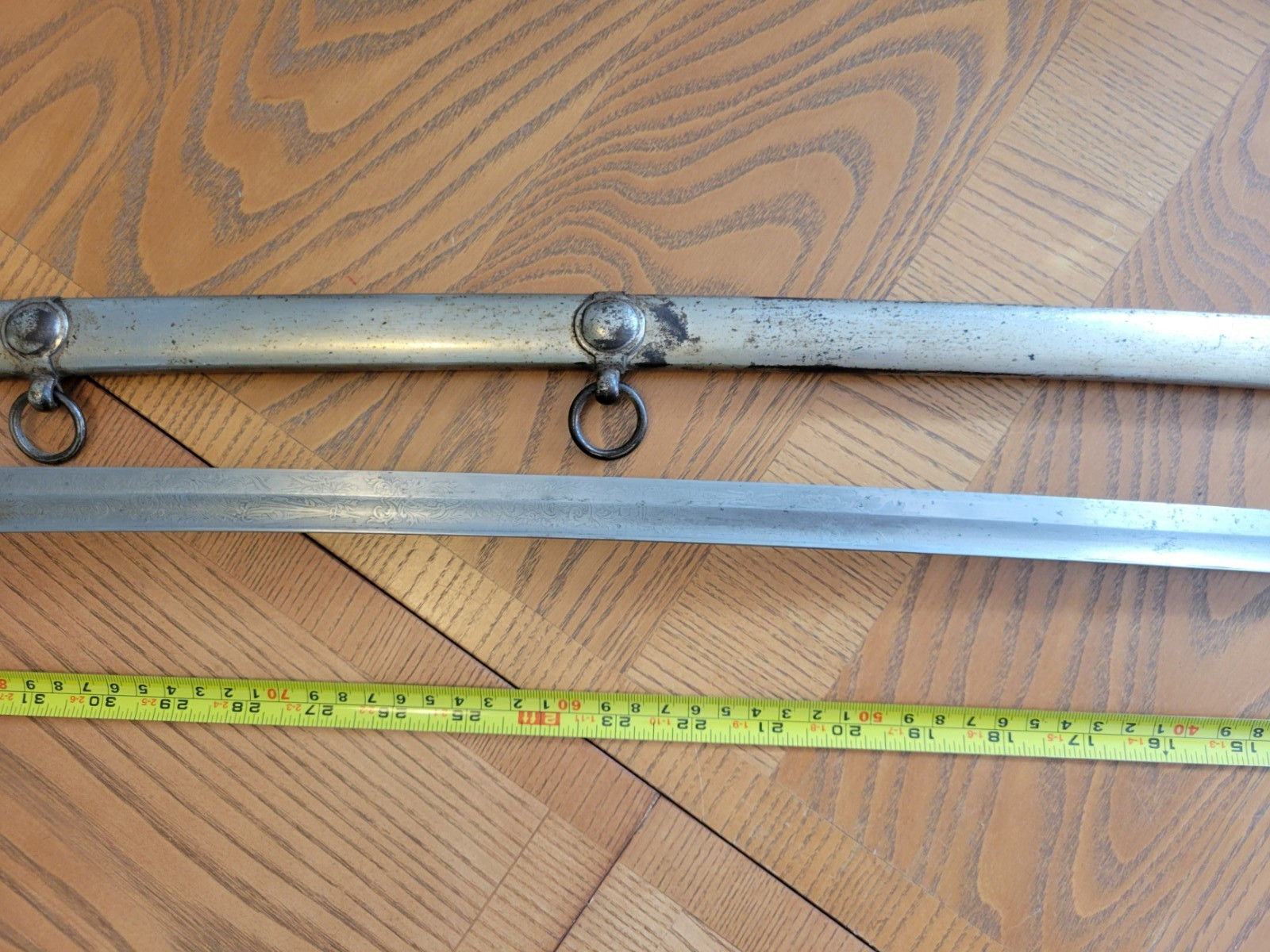 19th century German Officer's Etched Sword