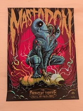 Mastodon May 8th 2022 Seattle Signed FOIL Poster Alex Pardee