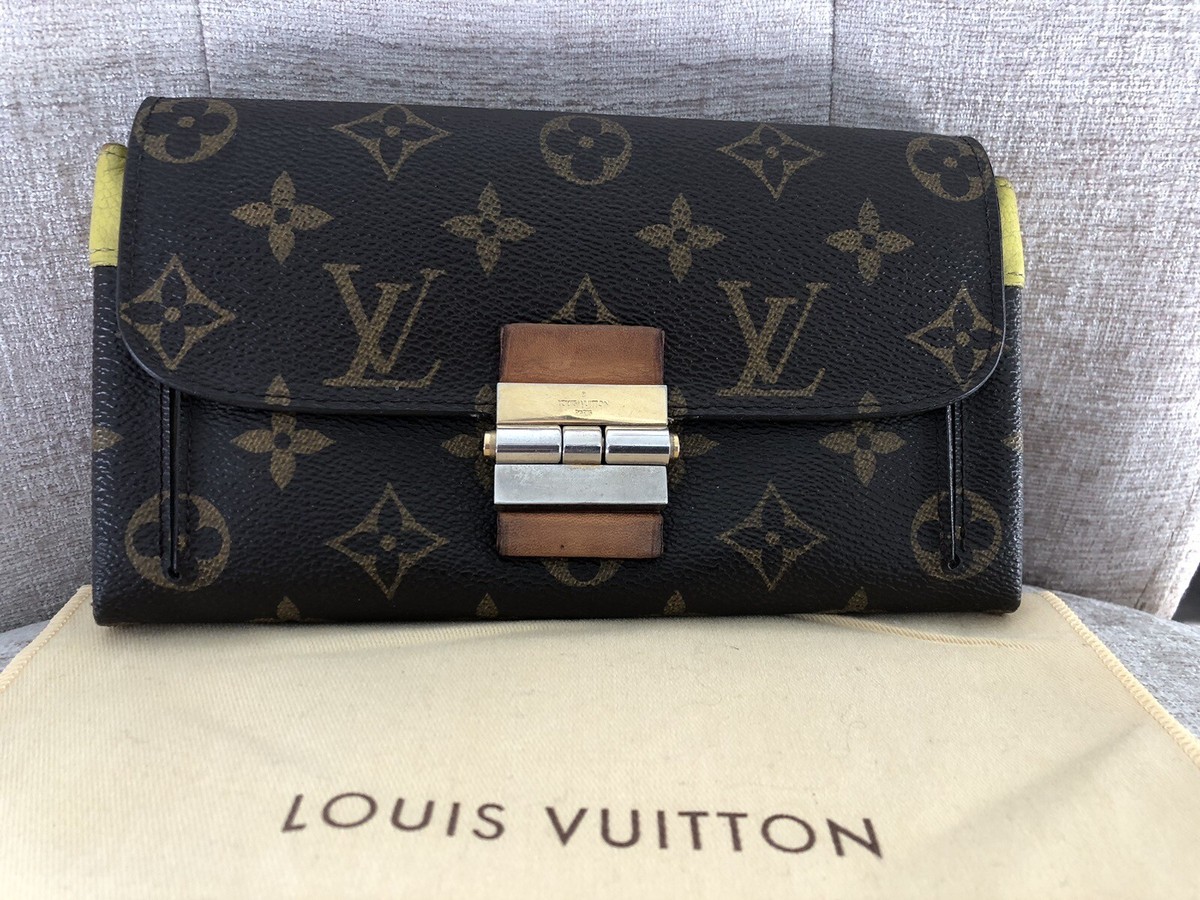 【希少】 LOUIS VUITTON 2013 LV Monogram Elysee Wallet LOUIS Vuitton Monogram Yellow Coated Canvas Elysee Wallet | eBay